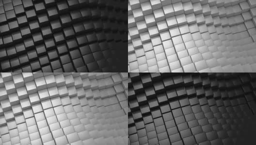 立方体形成波浪高清在线视频素材下载