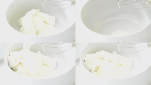 奶油在碗里高清在线视频素材下载