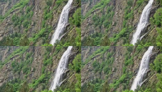 山瀑布风景高清在线视频素材下载