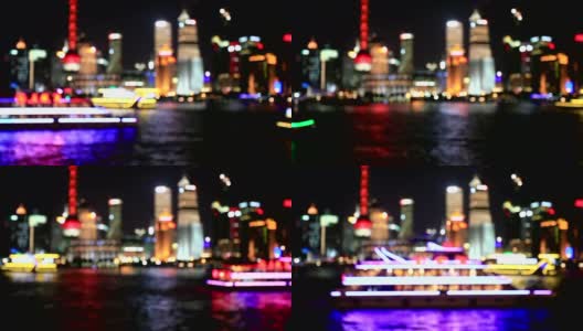 散焦城市lights-Shanghai高清在线视频素材下载