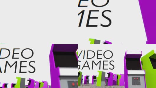 电子游戏-街机柜CG(高清)高清在线视频素材下载