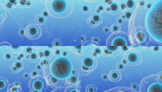 干细胞替代细胞和组织治疗疾病3D渲染高清在线视频素材下载