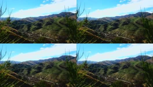 雄伟的山谷的风景高清在线视频素材下载