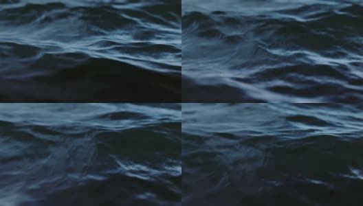 黑暗缓慢的海浪靠近。循环。3 d动画。高清在线视频素材下载