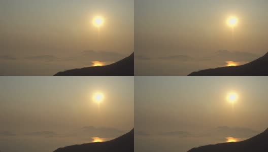 宁静安详，舒缓自然，金色夕阳，远山香港高清在线视频素材下载