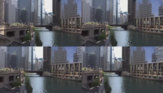 芝加哥河，伊利诺斯州，美国高清在线视频素材下载