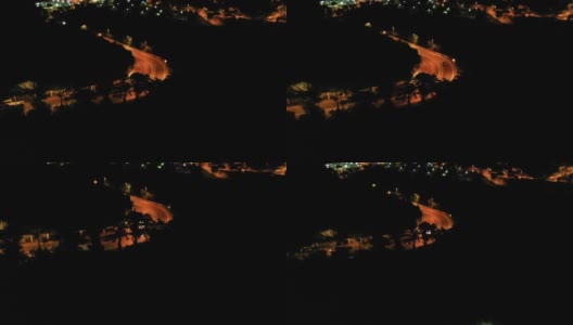 夜间道路场景高清在线视频素材下载