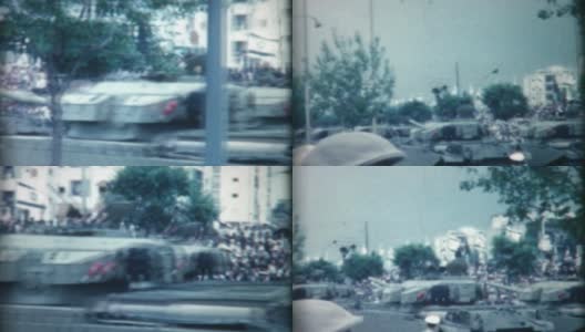 1962坦克游行高清在线视频素材下载