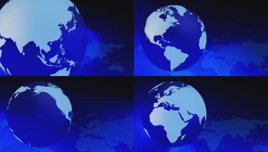 世界网络蓝色背景高清在线视频素材下载