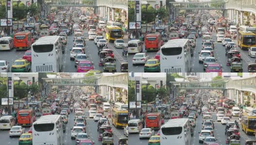 交通在曼谷高清在线视频素材下载