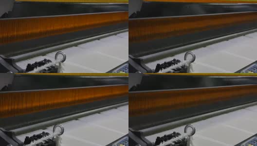 现代自动纺丝机高清在线视频素材下载