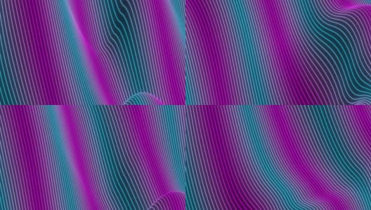 抽象的彩色波浪背景在明亮的彩虹颜色。高清在线视频素材下载