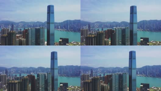 香港公司大厦的俯视图高清在线视频素材下载