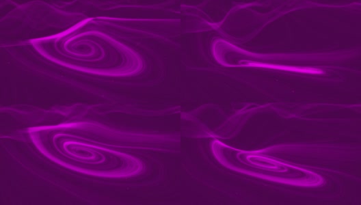 漩涡状的波浪线与粒子紫色天鹅绒紫色高清在线视频素材下载