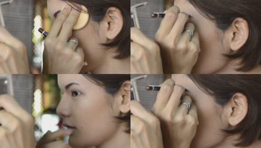 库:亚洲女性的眼妆高清在线视频素材下载