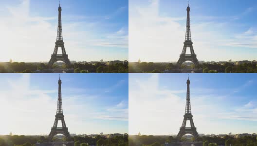 从巴黎的特罗卡德罗出发高清在线视频素材下载