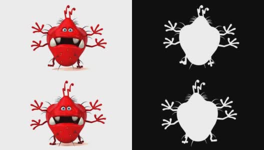 有趣的细菌- 3D动画高清在线视频素材下载