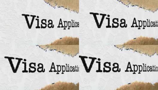 签证申请高清在线视频素材下载