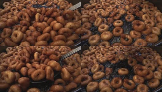 土耳其传统甜甜圈Lokma高清在线视频素材下载