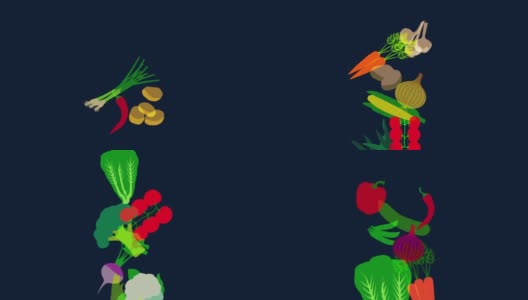 超市蔬菜动画高清在线视频素材下载