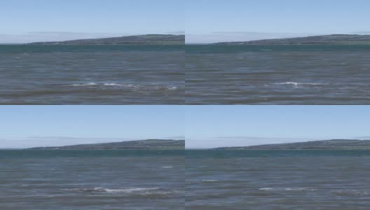 在一个春天的下午，一个海湾的景色高清在线视频素材下载
