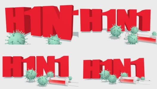 甲型H1N1流感疾病的概念高清在线视频素材下载