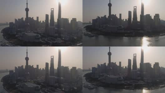实时上海天际线高清在线视频素材下载