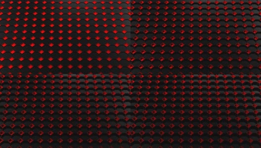抽象背景-黑色八角形和红色方块。高清在线视频素材下载