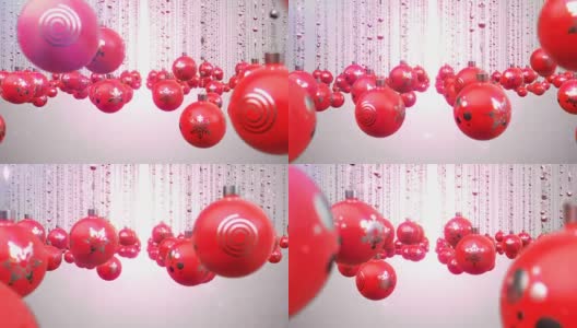 圣诞装饰循环Flythrough动画高清在线视频素材下载