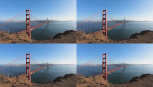 金门大桥和美国旧金山的景色。高清在线视频素材下载