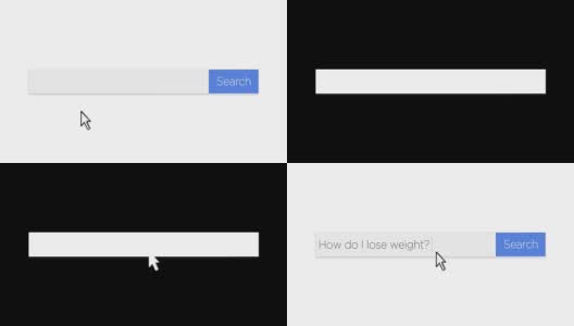网页搜索框与减肥问题高清在线视频素材下载
