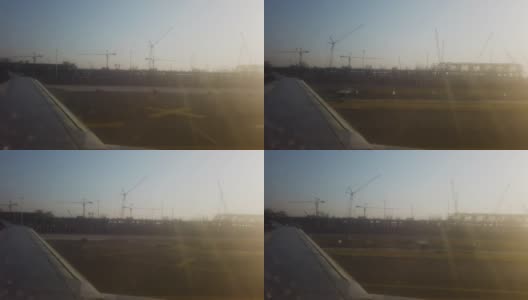 日出时分，中国杭州市区高速公路正在建设中高清在线视频素材下载