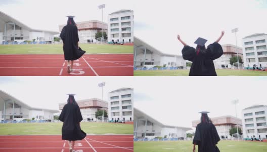 该大学的女毕业生高清在线视频素材下载