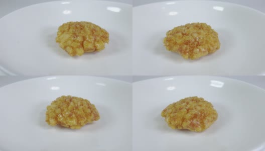 日本炒饭饼干，特写视频剪辑高清在线视频素材下载