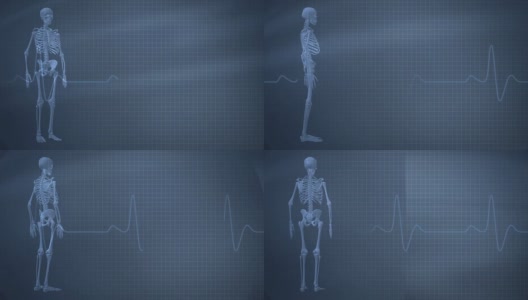 健康骨骼的背景高清在线视频素材下载