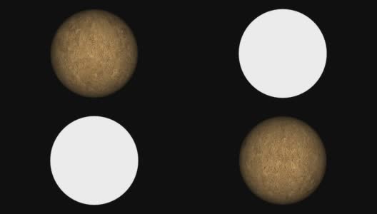 水星-行星自旋可循环元素与光锍隔离高清在线视频素材下载