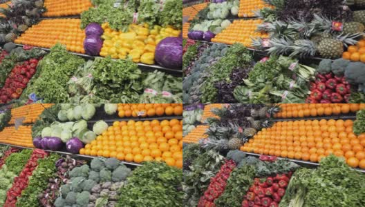 在超市购物-水果和蔬菜部高清在线视频素材下载