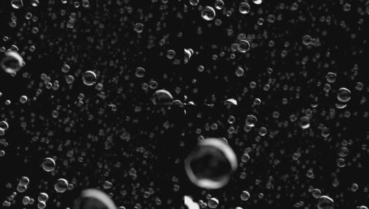 雨水水滴近落向相机DOF慢速运动循环高清在线视频素材下载