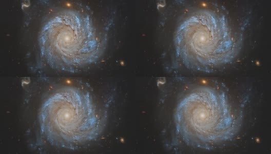 4K美国宇航局Cinemagraph集合- ngc1309螺旋星系。高清在线视频素材下载