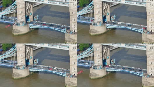 4K塔桥，英国伦敦，夏天高清在线视频素材下载