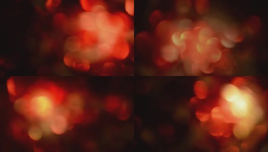 红色，模糊，散景灯光背景-1080p循环高清在线视频素材下载