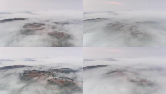 云雾笼罩着这个国家，像仙境一样高清在线视频素材下载