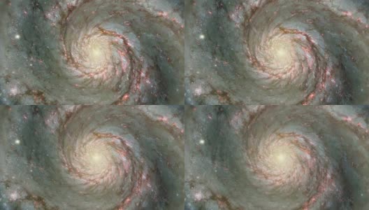 4K美国宇航局Cinemagraph收集-漩涡星系。高清在线视频素材下载