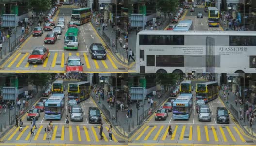 4K时光流逝:香港购物街高清在线视频素材下载