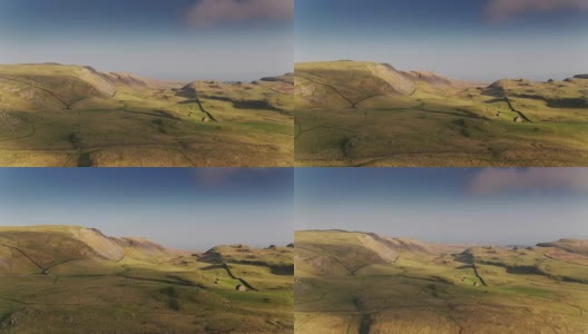 Malham Moor -无人机射击高清在线视频素材下载