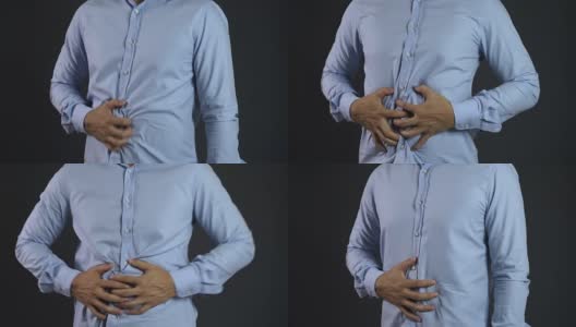 亚洲男人胃痛高清在线视频素材下载