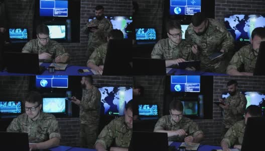 团队安保人员，团队军事IT专业人员高清在线视频素材下载