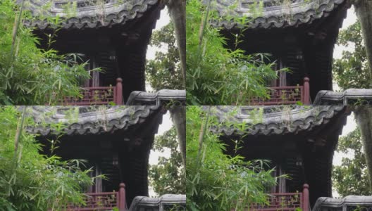 中国上海传统建筑屋顶设计高清在线视频素材下载