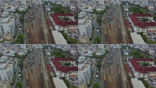 4K曼谷火车站鸟瞰图高清在线视频素材下载
