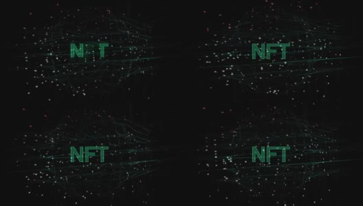 NFT背景字母形成数字背景高清在线视频素材下载